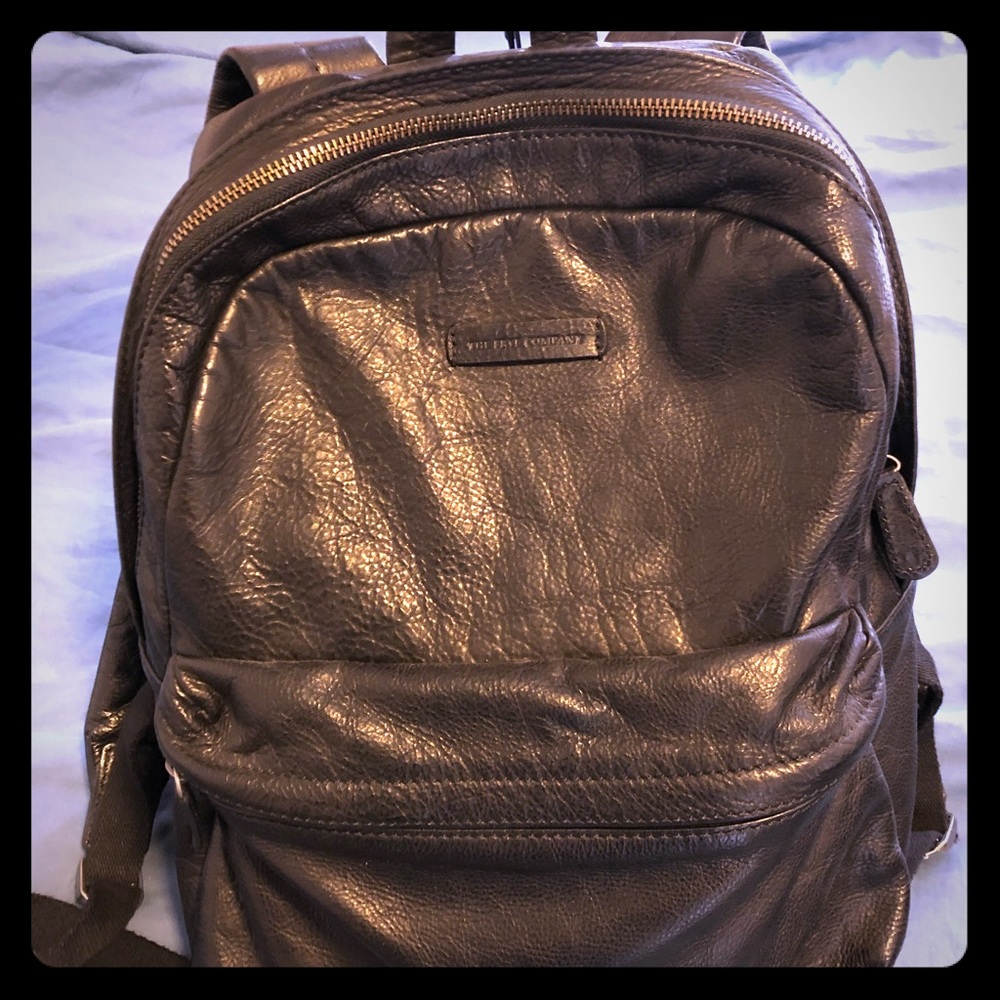 Men’s Frye Leather Backpack (black)